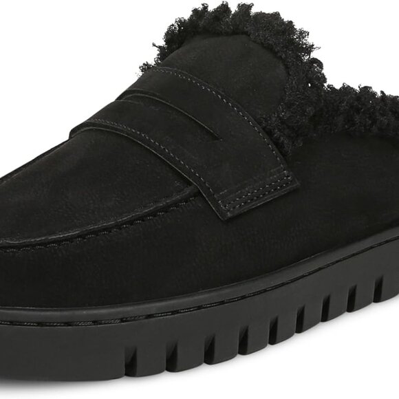 Women’s Uptown Mule Leather Wide Size 9 Black Nub Polyurethane Sole Shoes - Picture 1 of 8